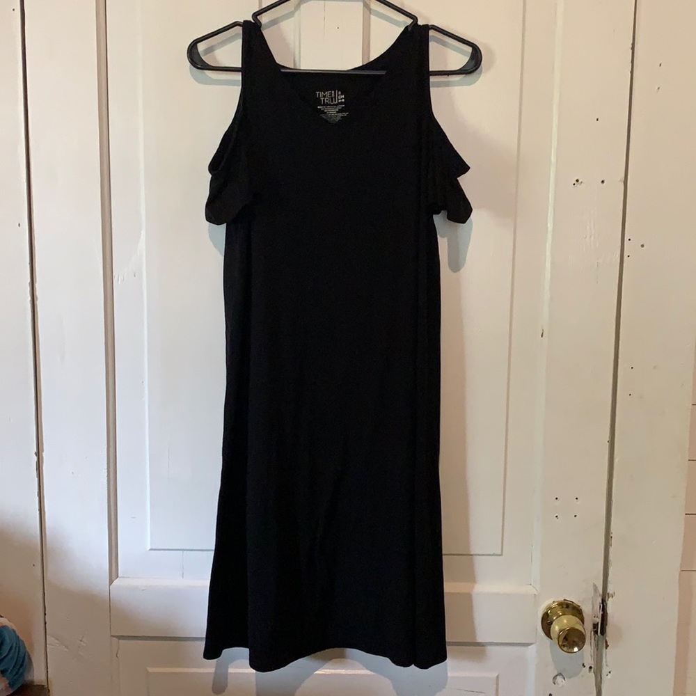 TIME AND TRU- Cold Shoulder Dress